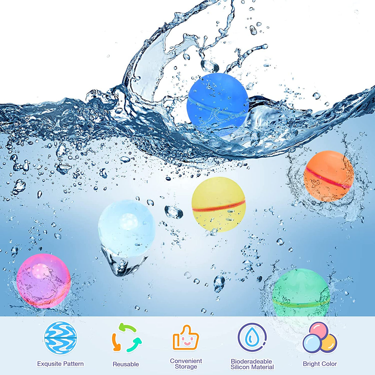 Unycorn Reusable Water Balloons (12 pcs)
