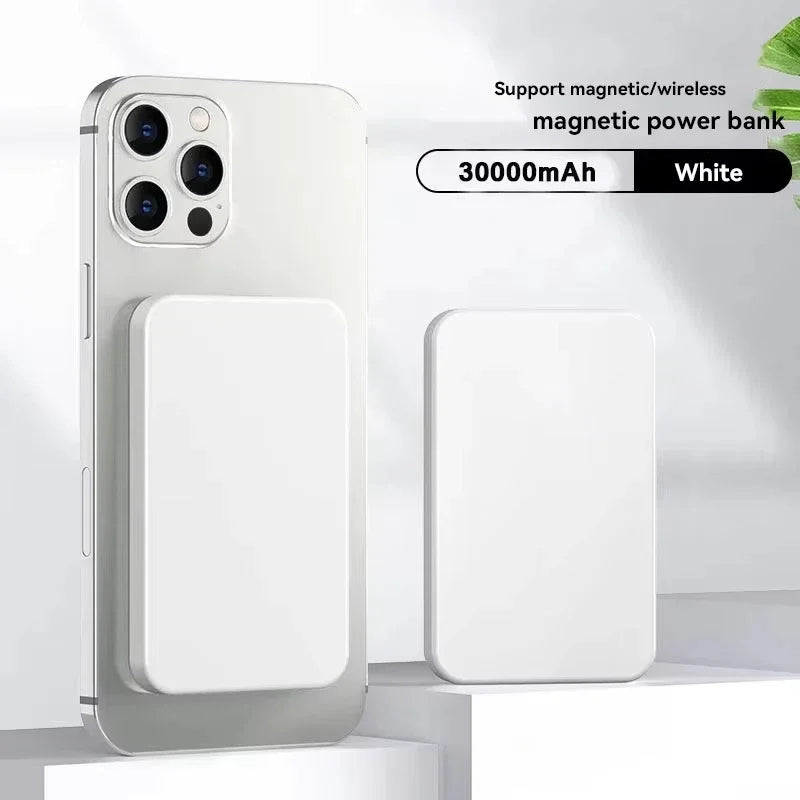 Snap and charge. Magnetic power bank . 50000mAh Wireless Beast.